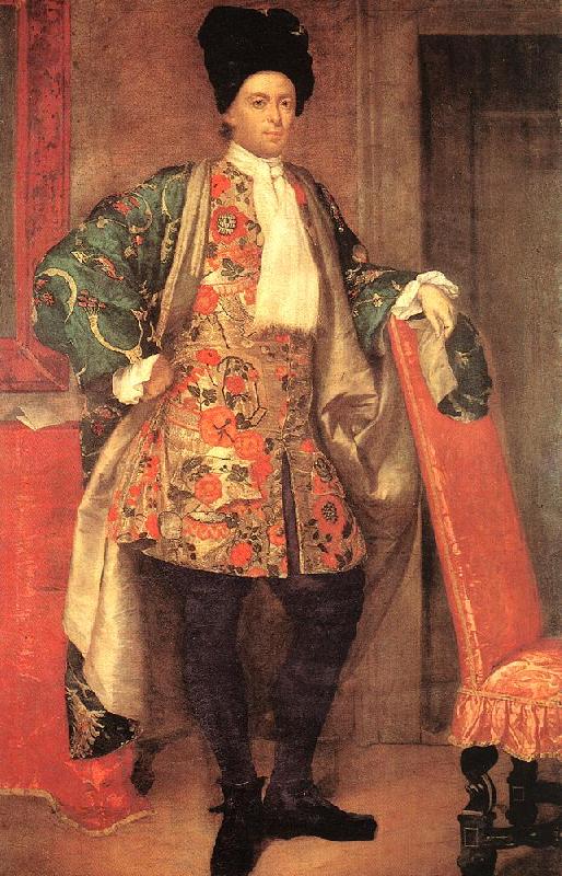 GHISLANDI, Vittore Portrait of Count Giovanni Battista Vailetti dfhj oil painting image